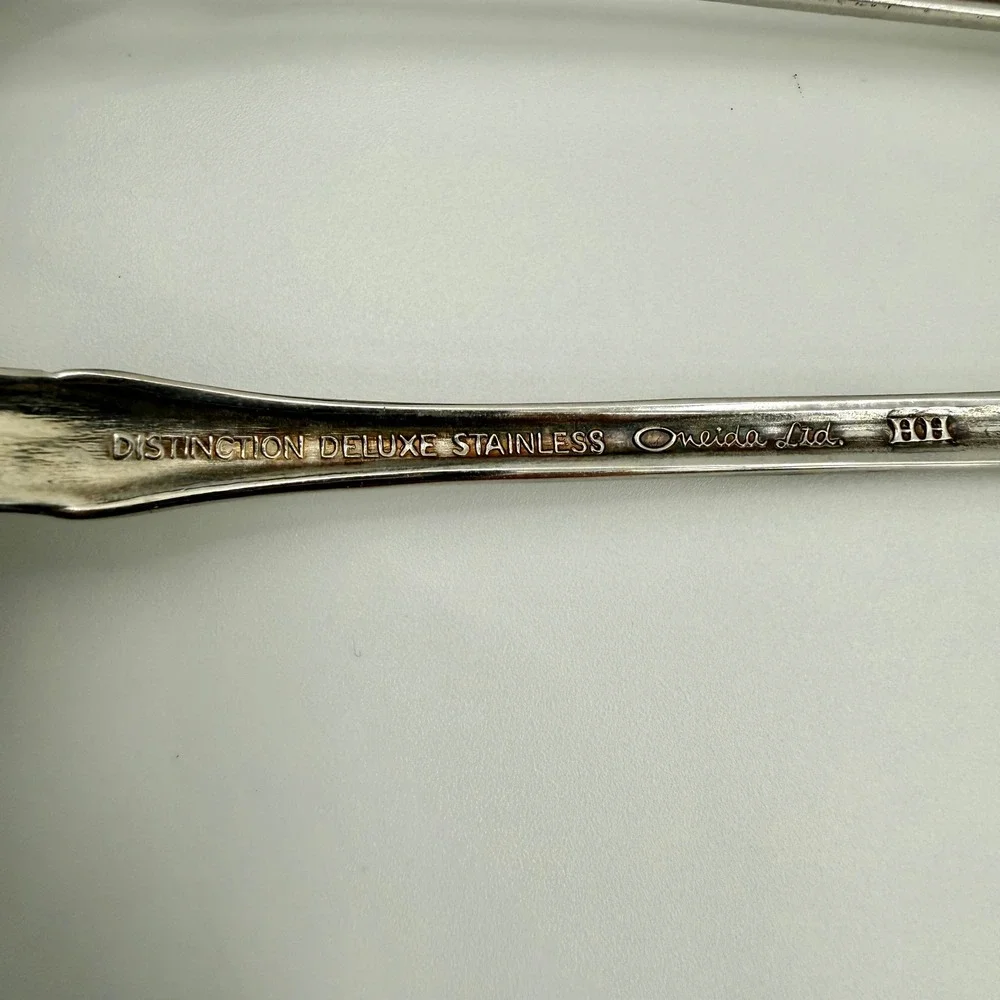 Oneida Distinction Deluxe Raphael Stainless Steel Set 4 Ice Tea Spoons 7.5